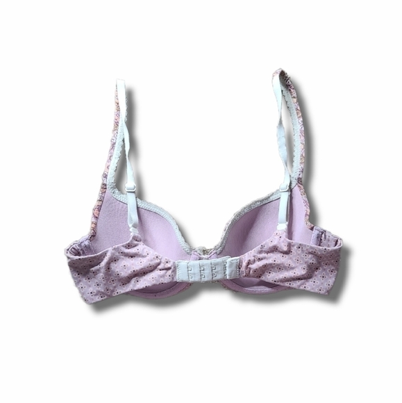 Vs Body by Victoria Purple Floral Lined Demi Bra - Picture 2 of 3